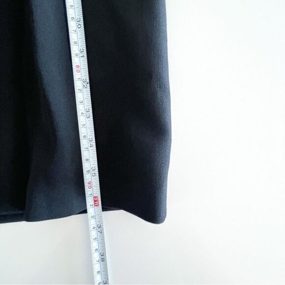 Karl Lagerfeld Black Sleeveless Blue Drape Back Mid-Length Cocktail Women's 4 - Picture 8 of 9